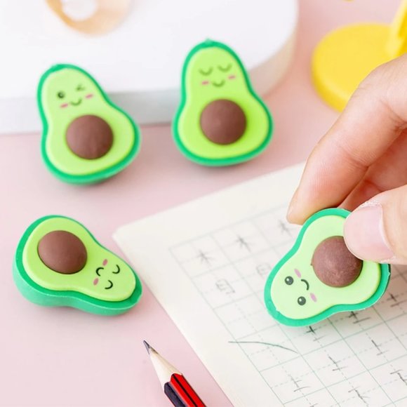Yummy Avocado Eraser - 2 pcs - Picture 7 of 8